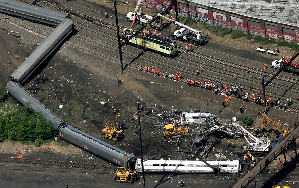 Amtrak train crash philadelphia
