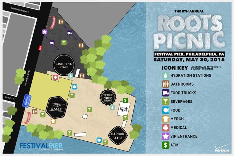 Roots Picnic Set Times, Show Schedule & Site Map 100.3 R&B and Hip