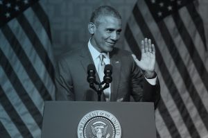 President Obama Waves