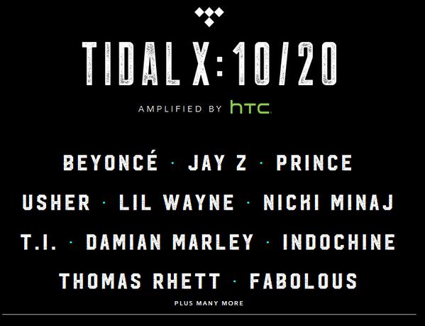 Tidal X Concert