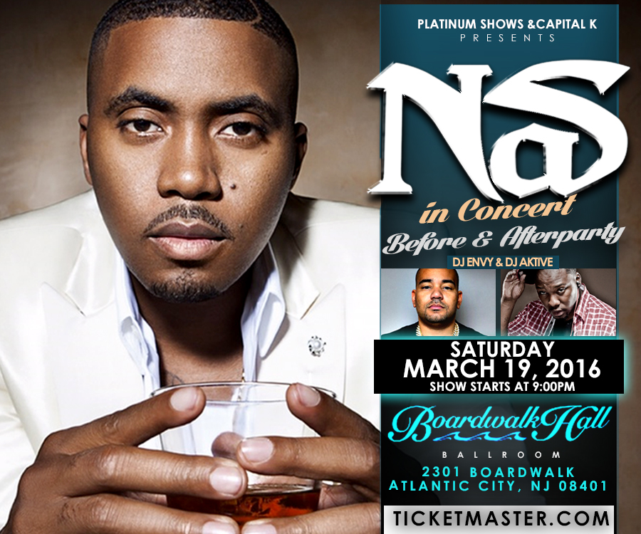 Nas in Concert + Before & After Party! Philly's R&B station