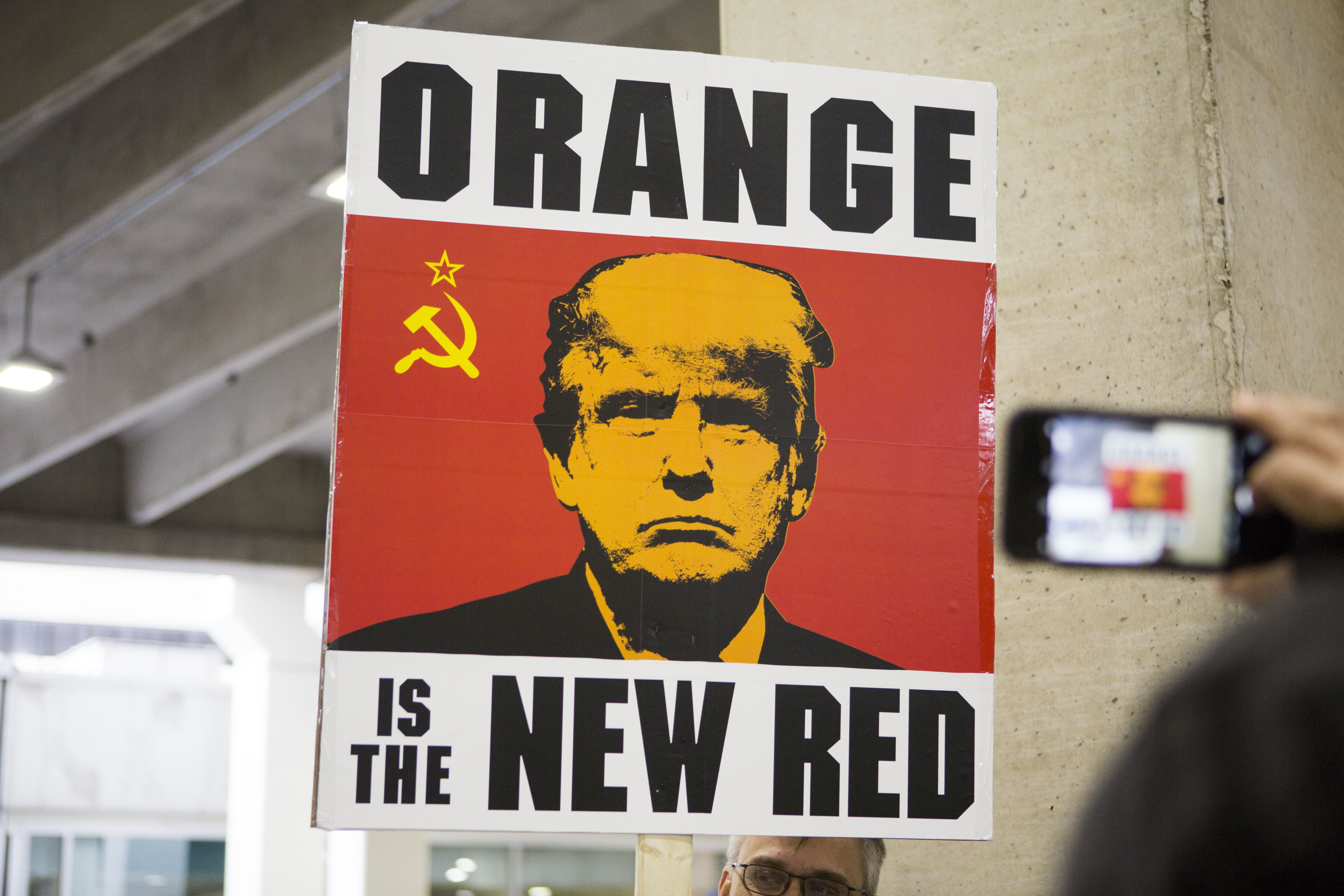 Protestors Rally At Philadelphia Airport Against Muslim Immigration Ban