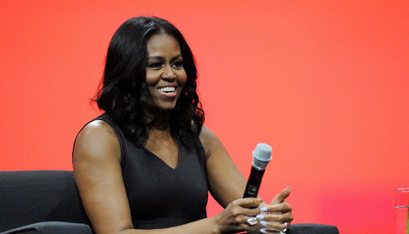 Michelle Obama Makes First Public Appearance After Inauguration At Orlando Conf.