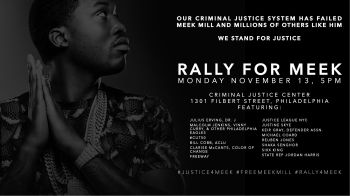 #JusticeForMeek Rally Graphic