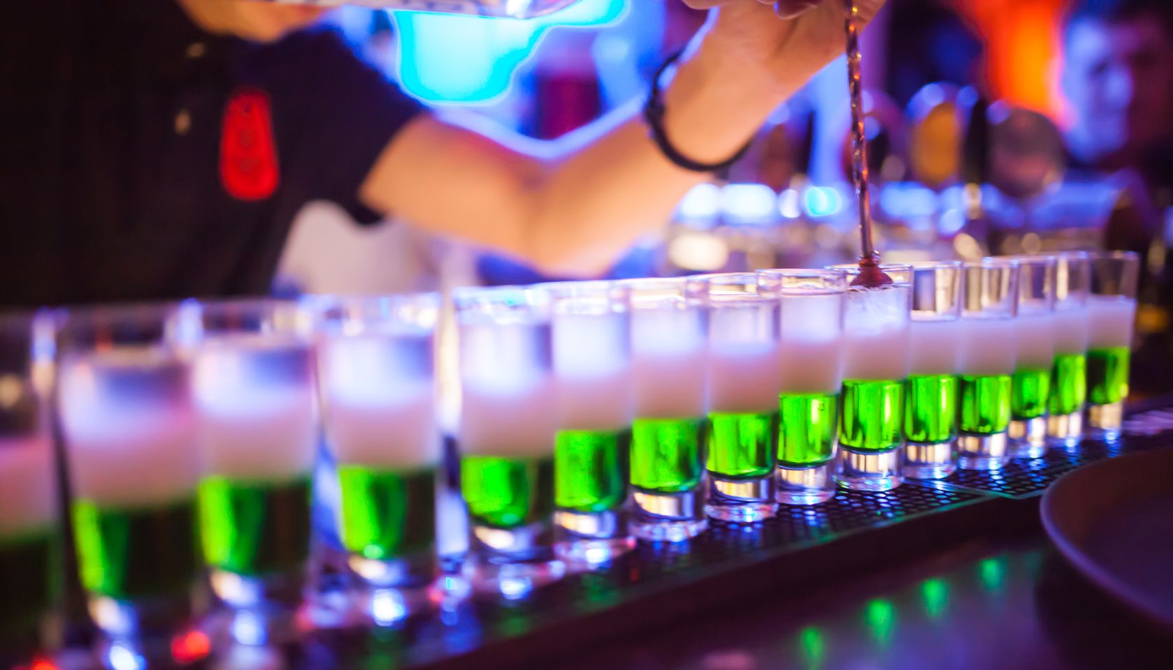 Preparation of a green cocktail