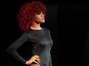A waxwork model of Barbadian R&B singer