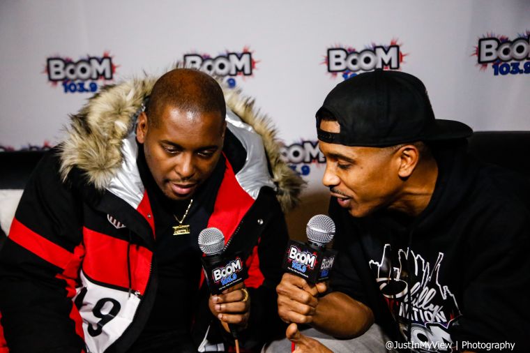 Backstage at Boomin Holidayz