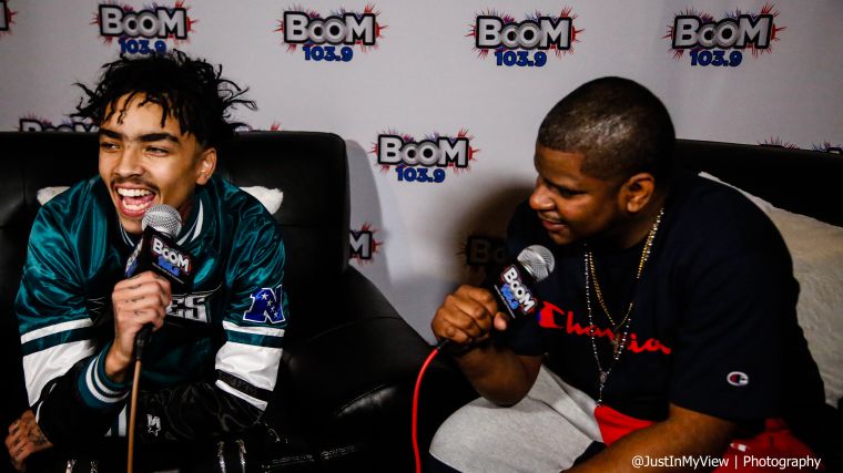 Backstage at Boomin Holidayz