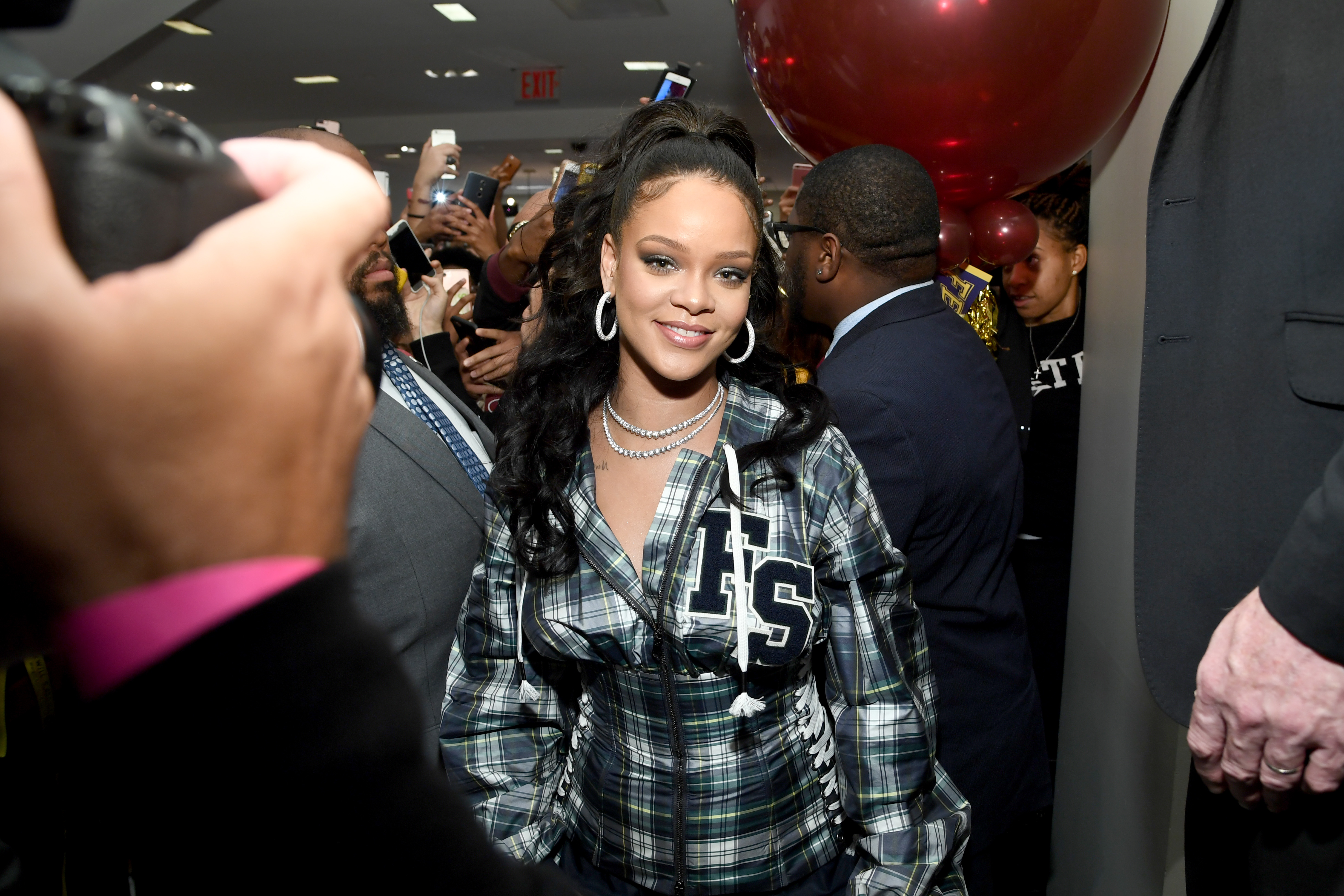 Rihanna Hosts Pep Rally To Celebrate Launch Of The AW17 FENTY PUMA By Rihanna Collection At Bloomingdales On 59th Street