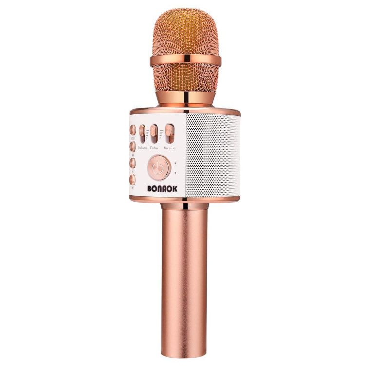 Bonaok Wireless Bluetooth Karaoke Microphone - $24