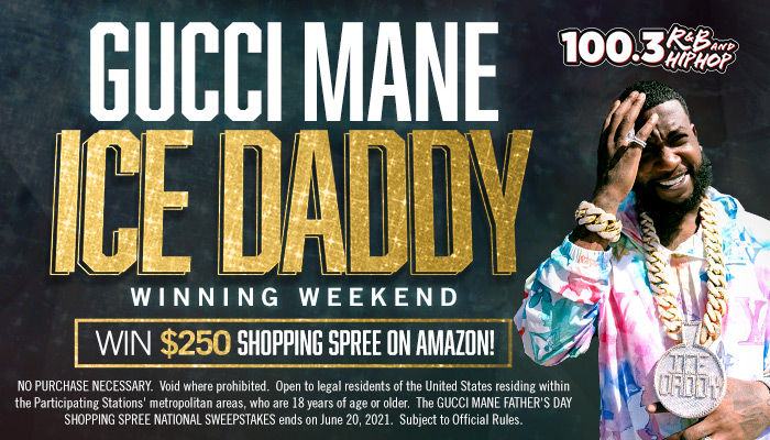 Henstilling Kommunikationsnetværk linned GUCCI MANE FATHER'S DAY SHOPPING SPREE NATIONAL SWEEPSTAKES | 100.3 R&B and  Hip-Hop - Philly