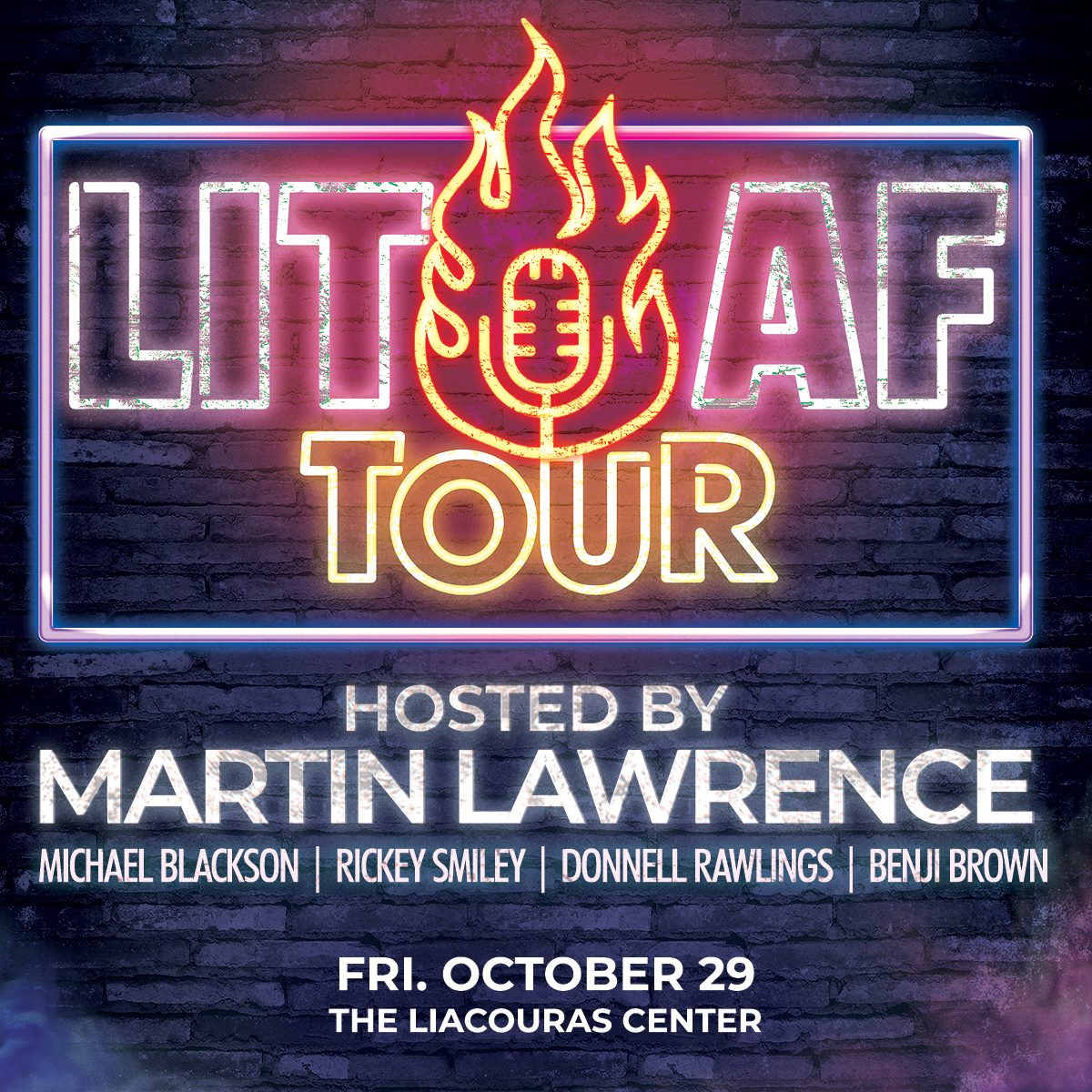 Lit AF Tour Martin Lawrence Radio One Philly 2021