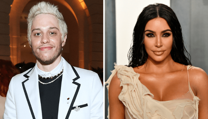 Kim Kardashian and Pete Davidson (Getty)