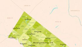 PA Montgomery County Vector Map Green