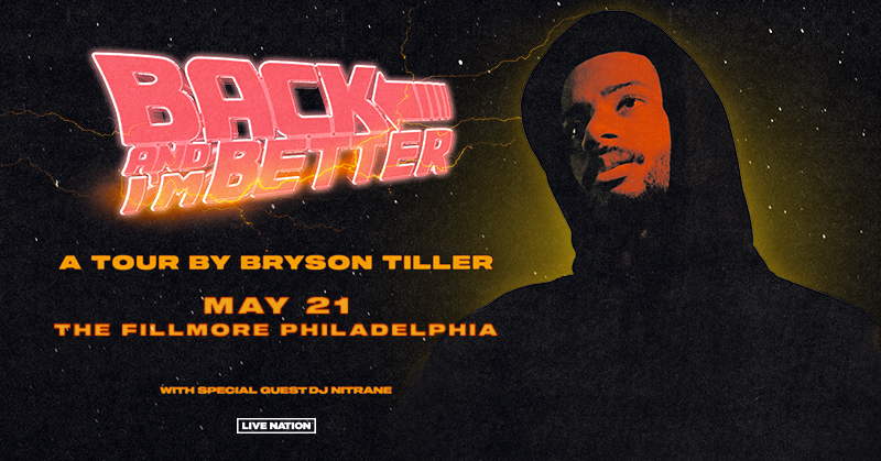 ANNOUNCING! Bryson Tiller live at the Fillmore on May 20th!