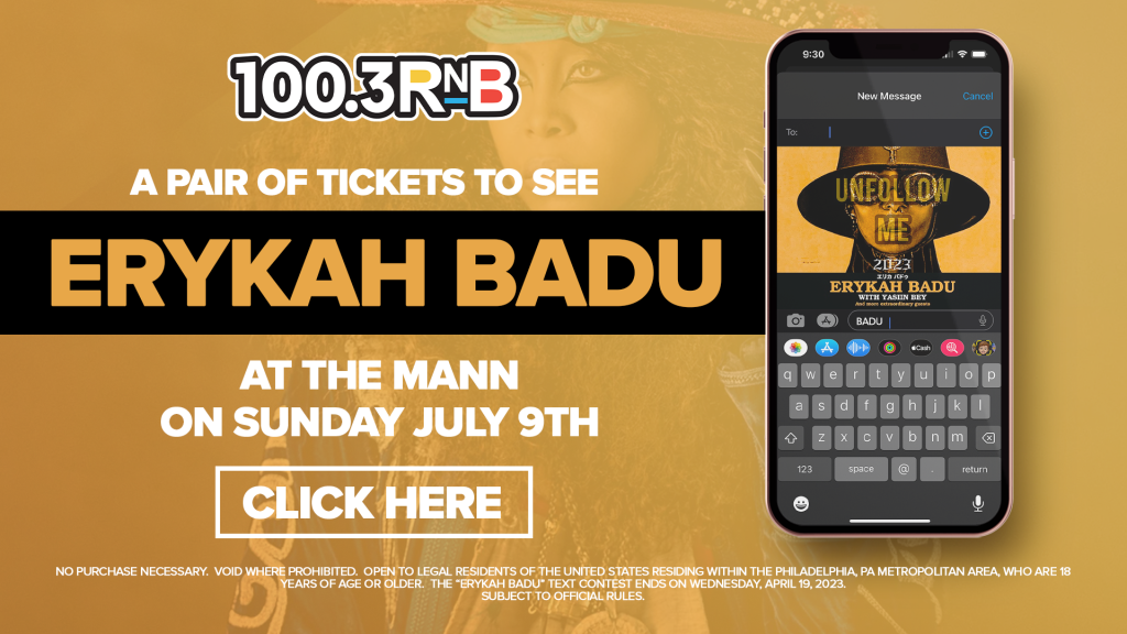 Win tickets to see Erykah Badu at the Mann Music Center on July 9th! 