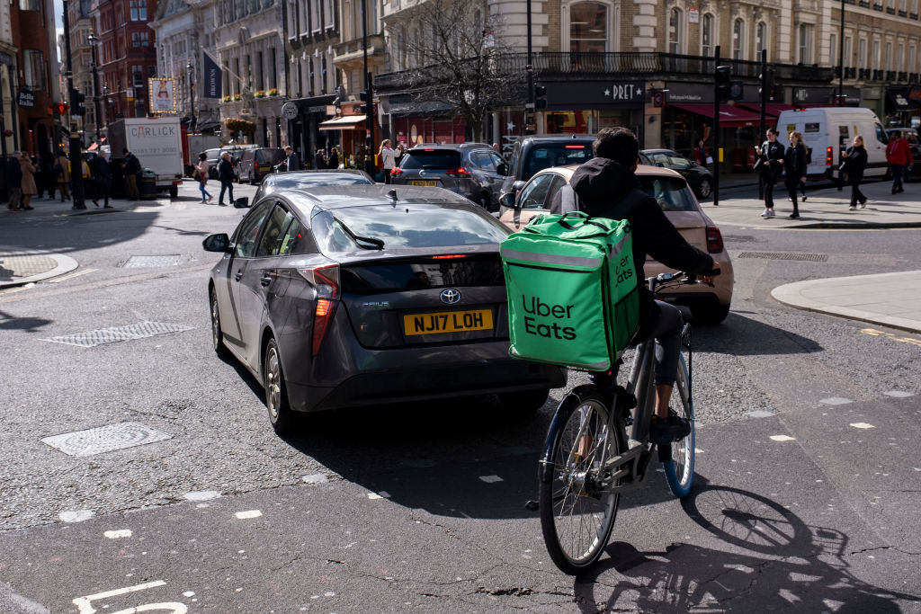 Uber Eats Takeaway Delivery Courier In London