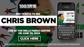 Chris Brown Text to Win Graphics