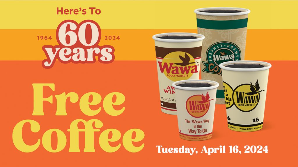Wawa is Celebrating 60th years with FREE coffee and more!