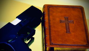 Bible and gun
