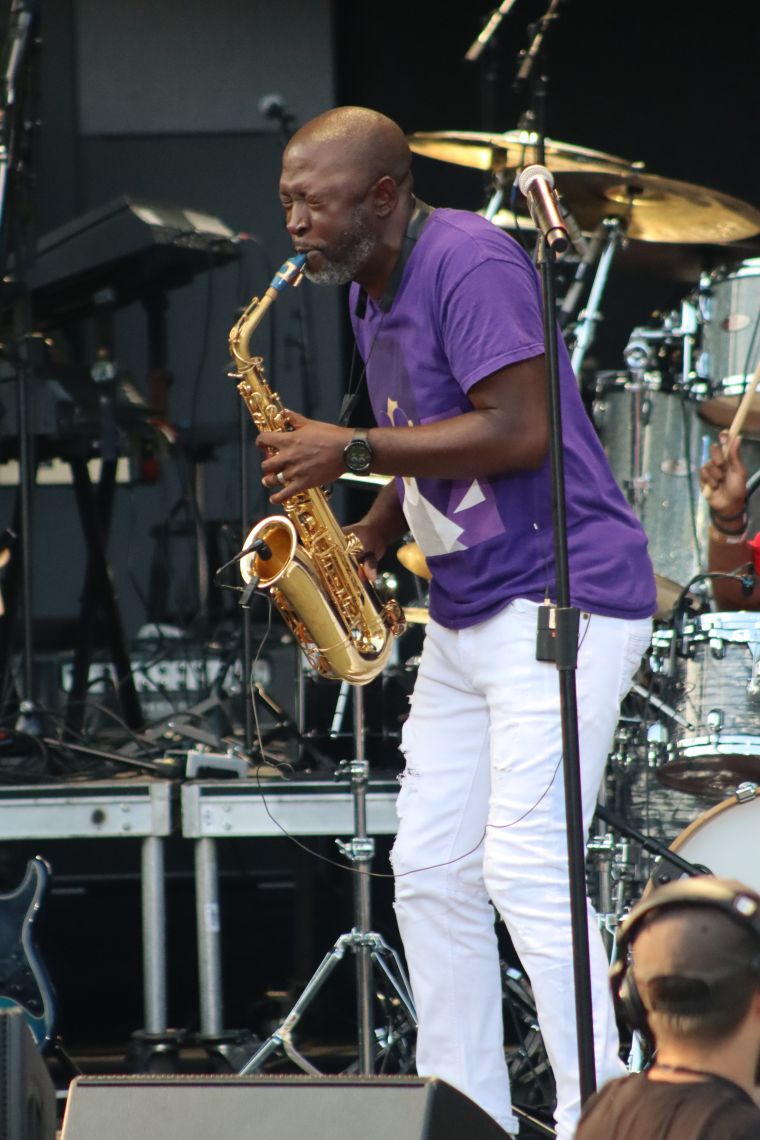 Mike Phillips performing at the Dell Music Center