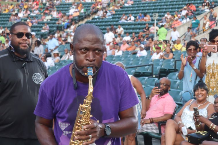 Mike Phillips performing at the Dell Music Center