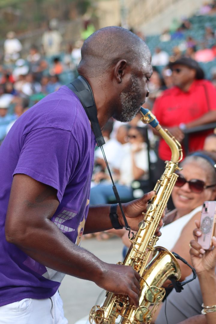 Mike Phillips performing at the Dell Music Center