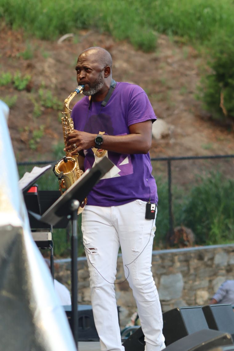 Mike Phillips performing at the Dell Music Center
