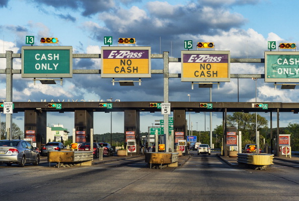 E-Z Pass toll booth...