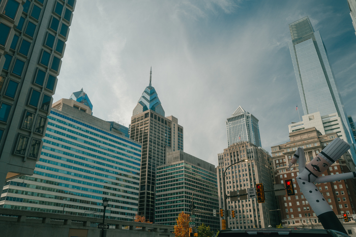 In the City - Philadelphia - Pennsylvania - Philly - Wide Angle - Street View