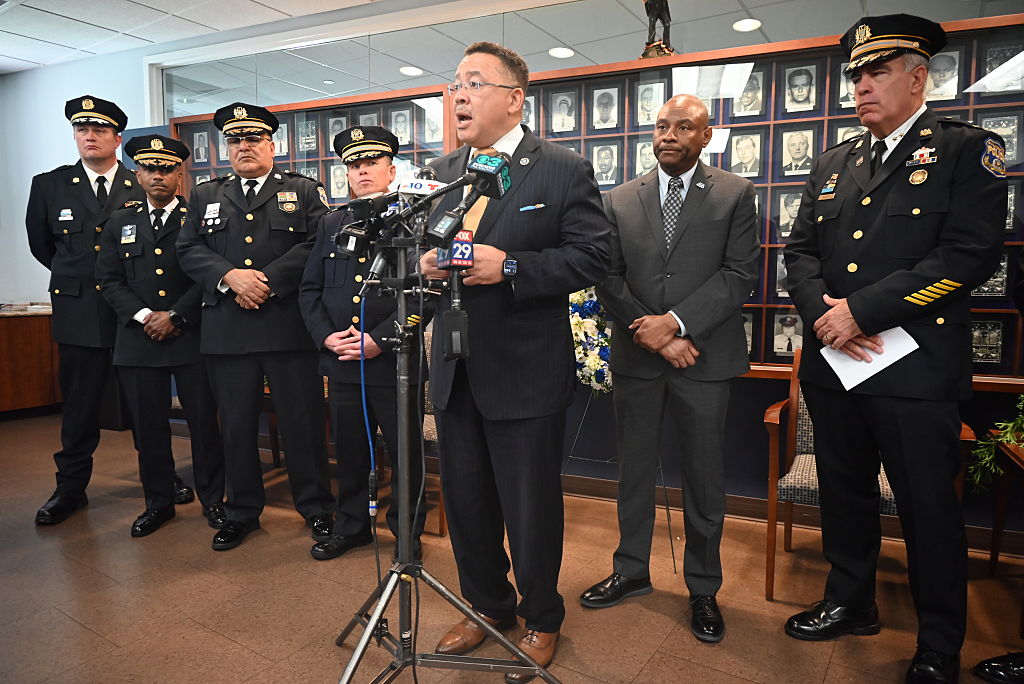 Philadelphia police announce arrest in high school officer shooting incident