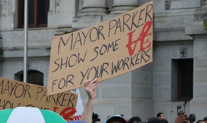 Philadelphia strike 911 calls trash pickup largest union