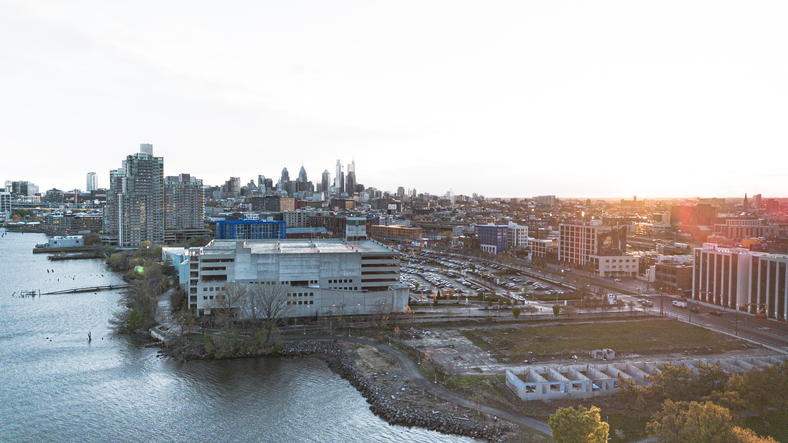 Philadelphia drone view