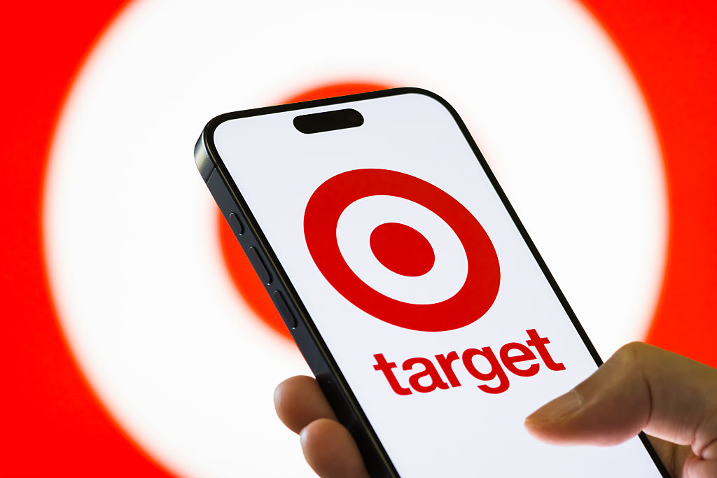 Target logo displayed on smartphone screen