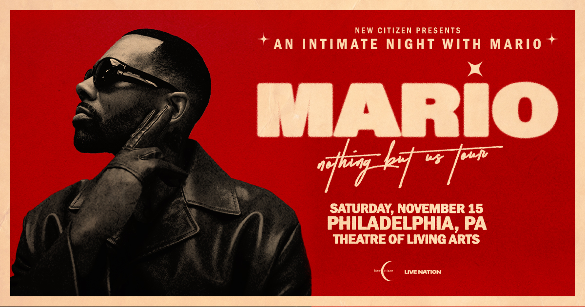 Get tickets to see Mario live in Philly at the TLA!