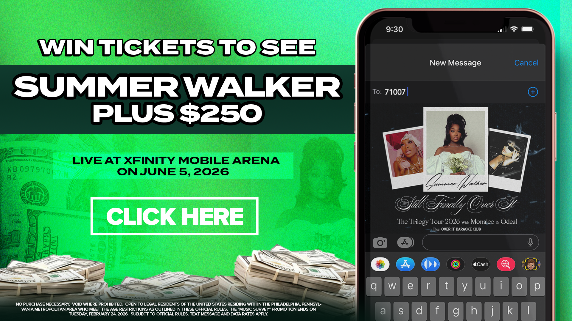 Take our Music Survey for a chance to win Summer Walker tickets + $250 spending cash!
