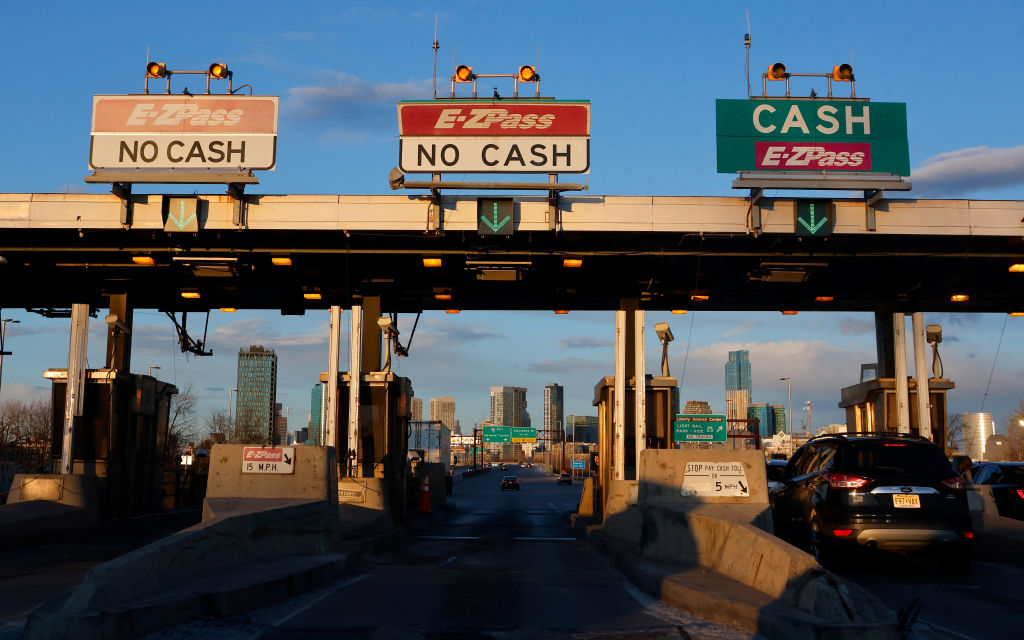 New Jersey Turnpike in Jersey City, New Jersey