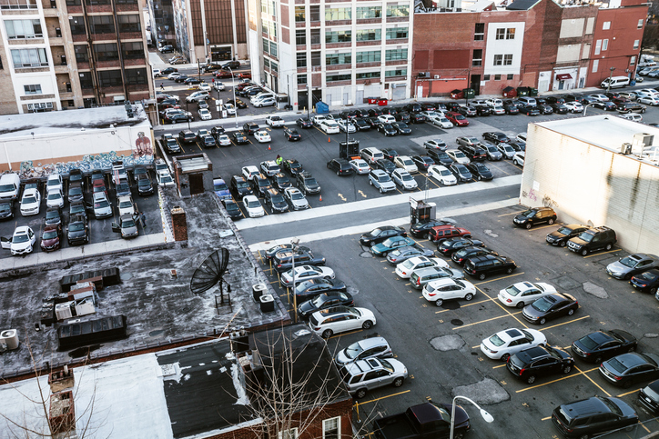 Downtown Philadelphia parking lots