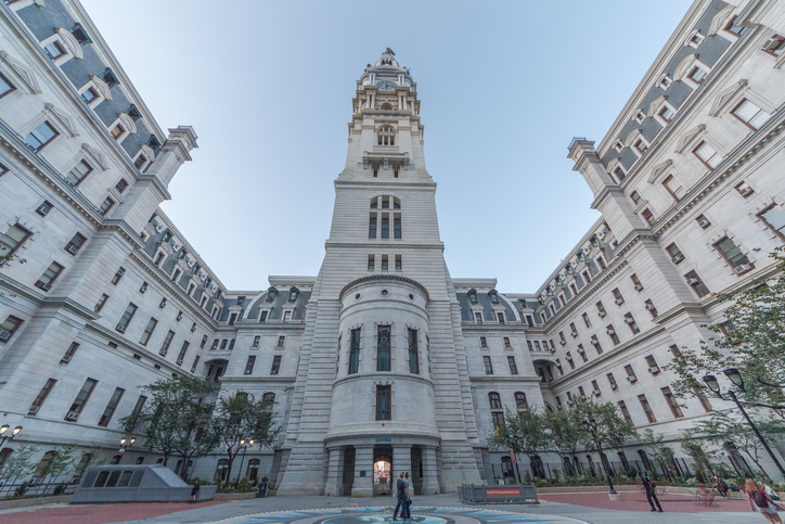 Old City Hall in the historic district of Philadelphia