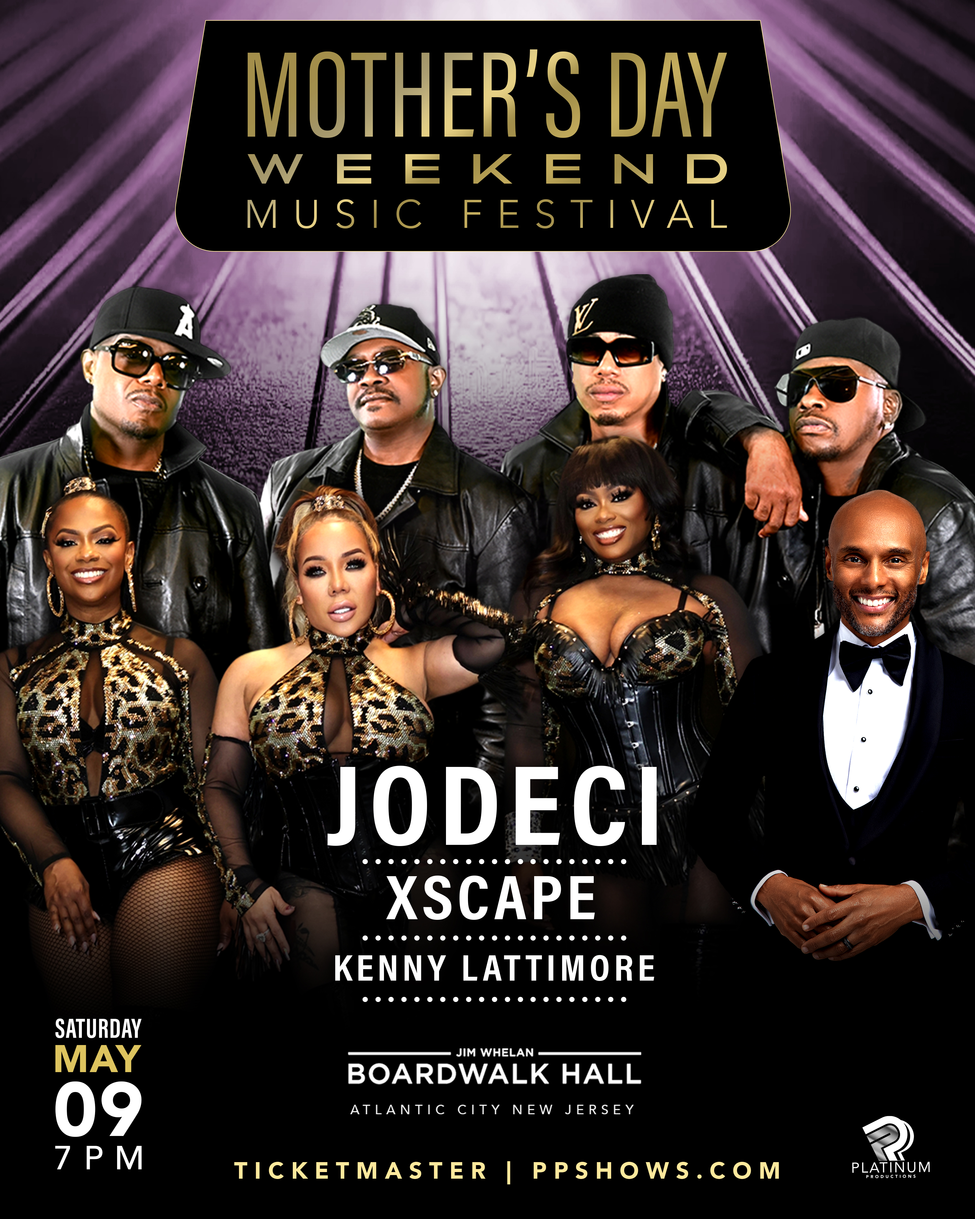 Mother's Day Music Fest featuring Jodeci, Xscape & Kenny Lattimore at Boardwalk Hall on May 9th