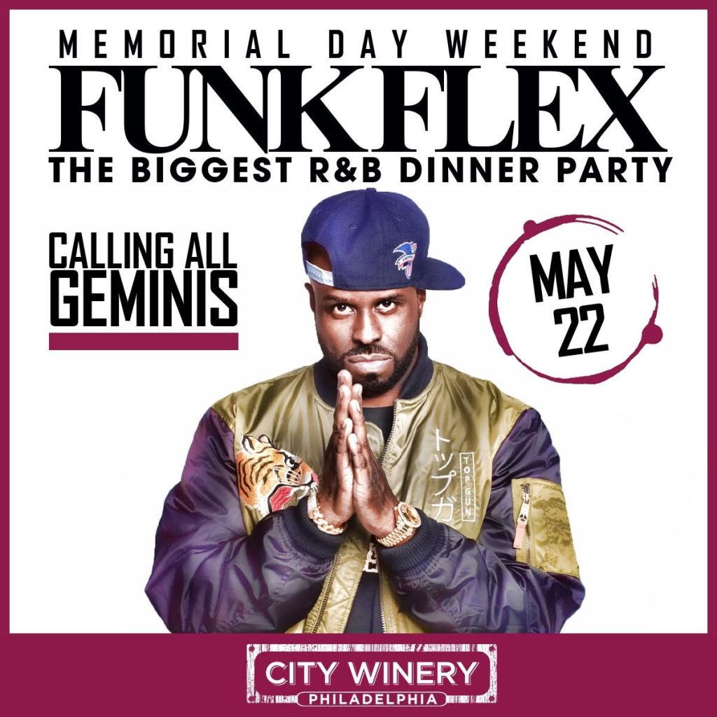 Register to win tickets to Funk Flex's R&B Dinner Party at City Winery!