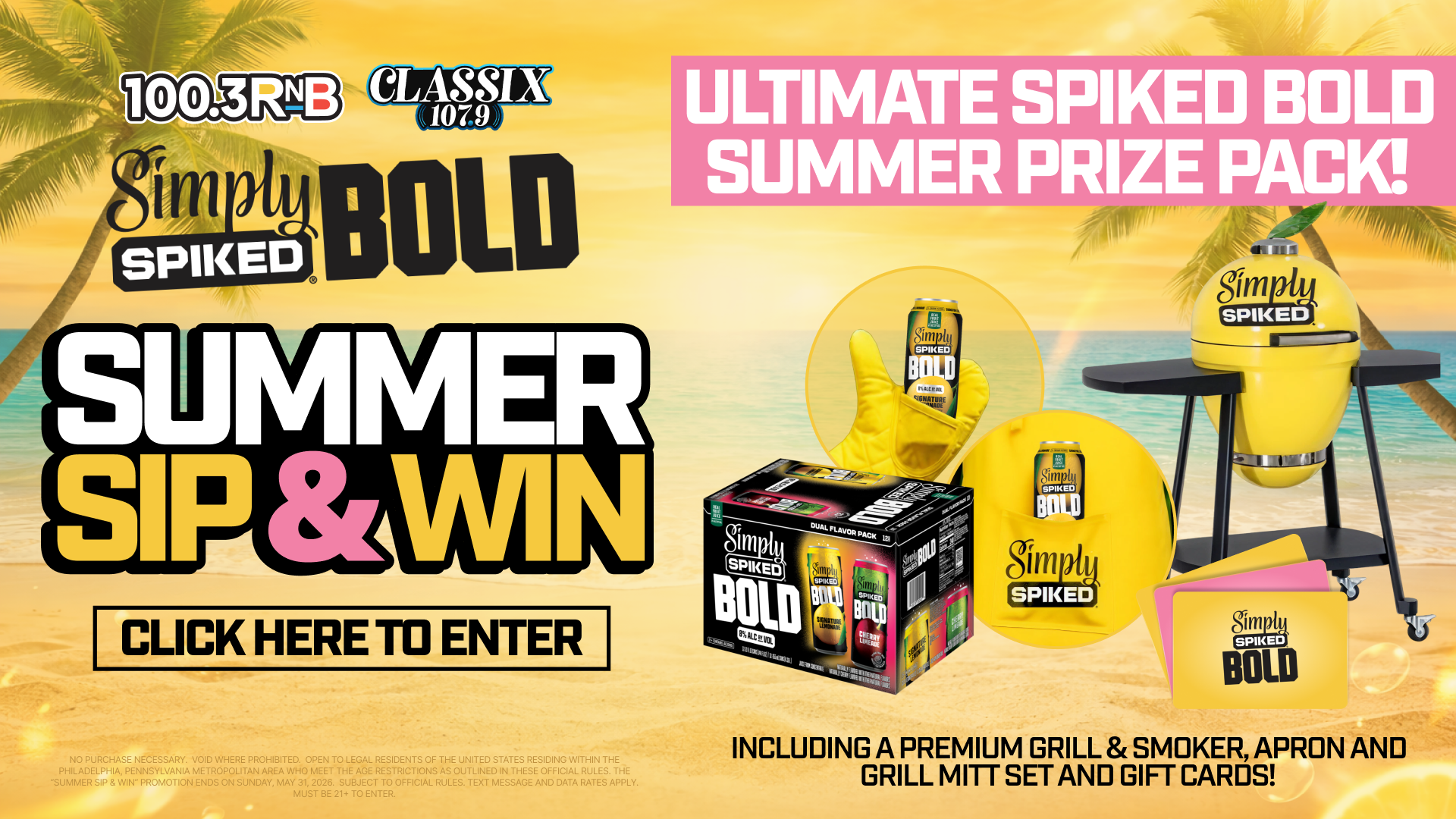 Enter the Summer Sip & Win Sweepstakes! 