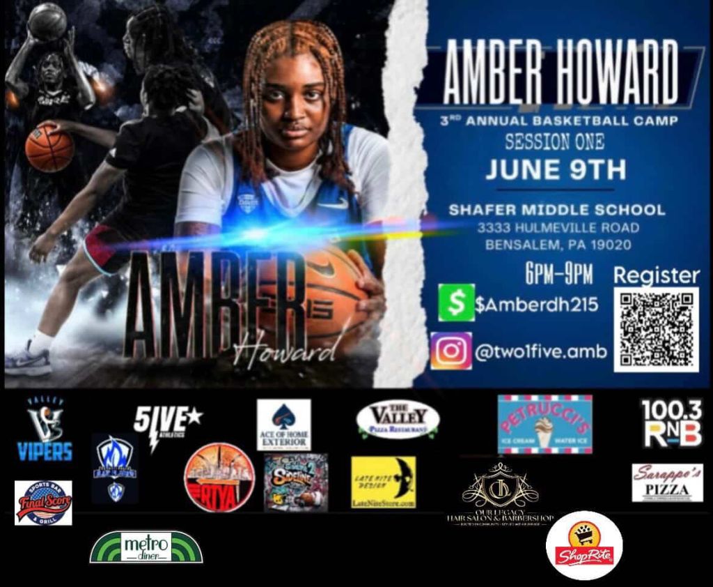 Register your kids for the 3rd Annual Amber Howard Basketball Camp!