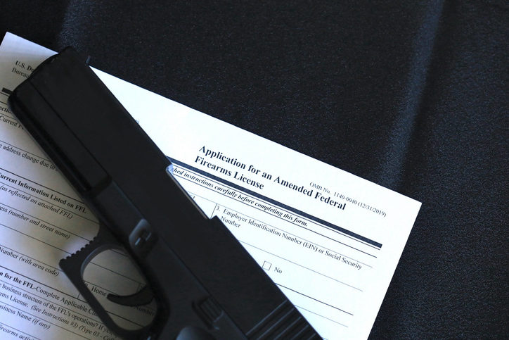Firearm license application