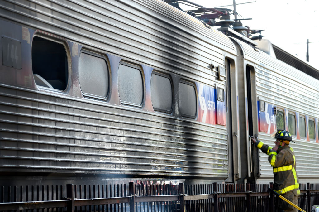 SEPTA Regional Rail Fire, Glenside, PA