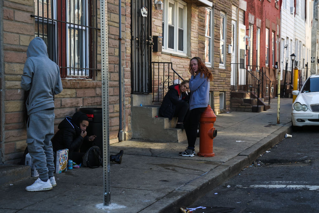 Philadelphia homeless in drugs