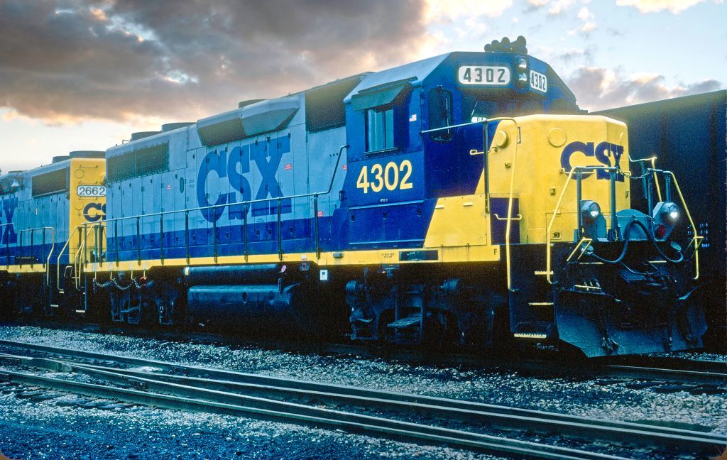 CSX freight train, Corbin, Kentucky, 1997, Vintage Photograph