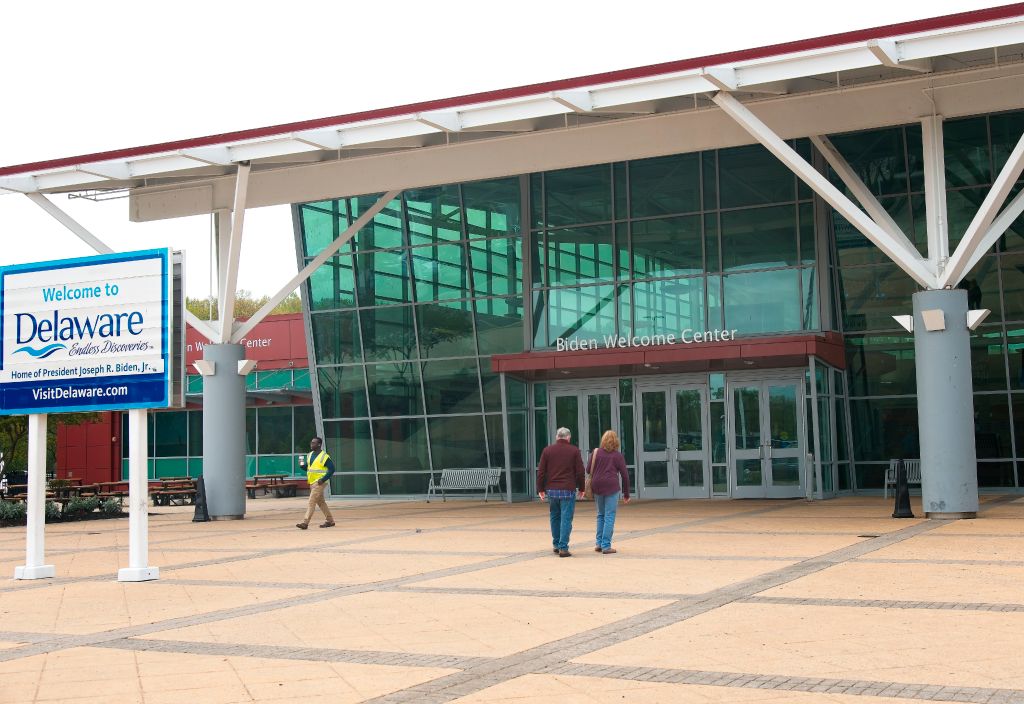 Biden Welcome Center on I-95 in Delaware