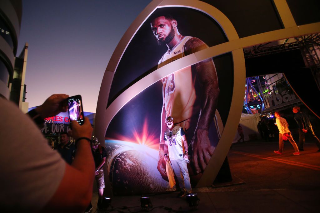 Pro-Hong Kong Activists Protest Outside NBA Opening-Night Games